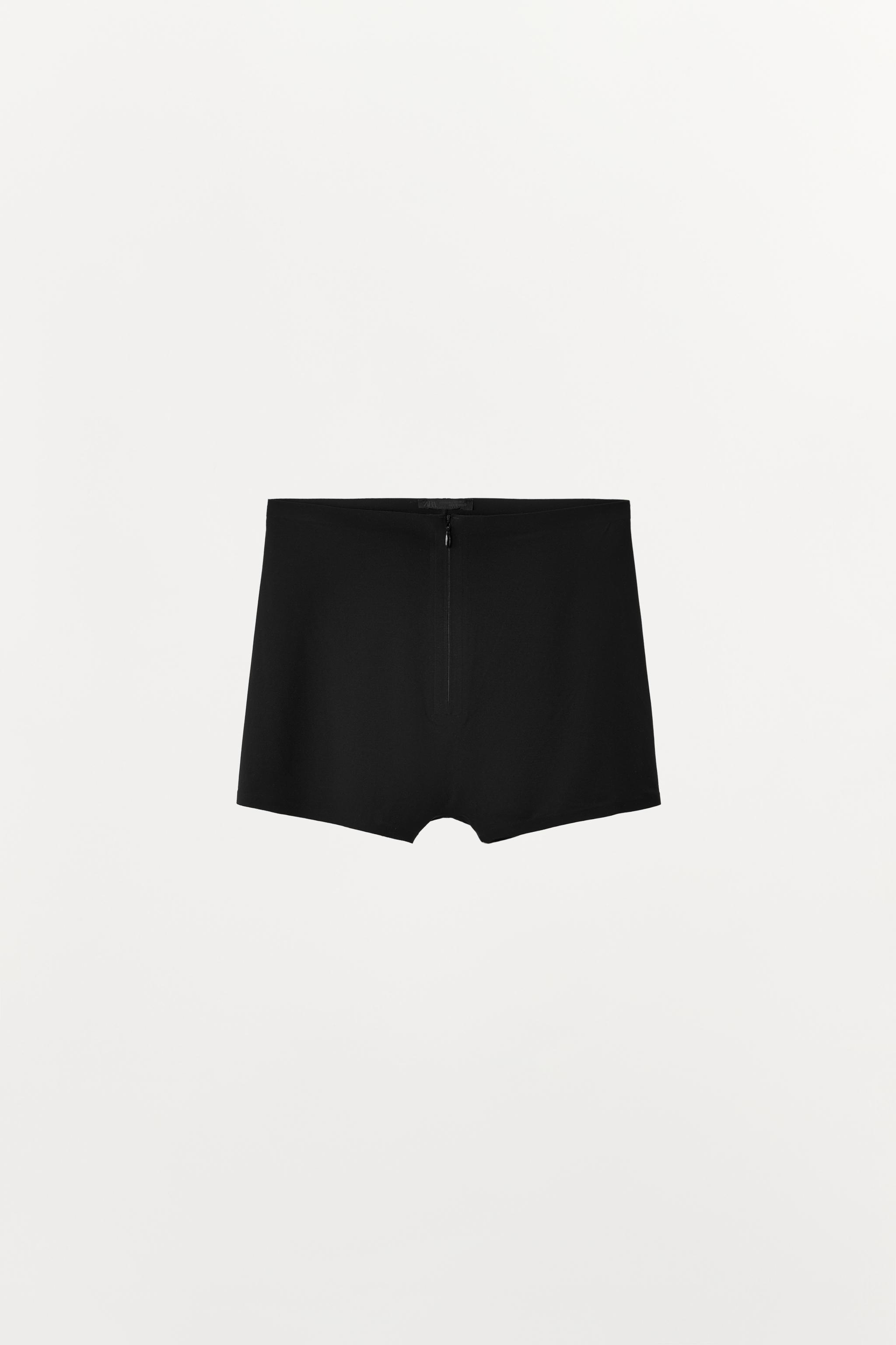 POLYAMIDE BLEND ZIP SHORTS
